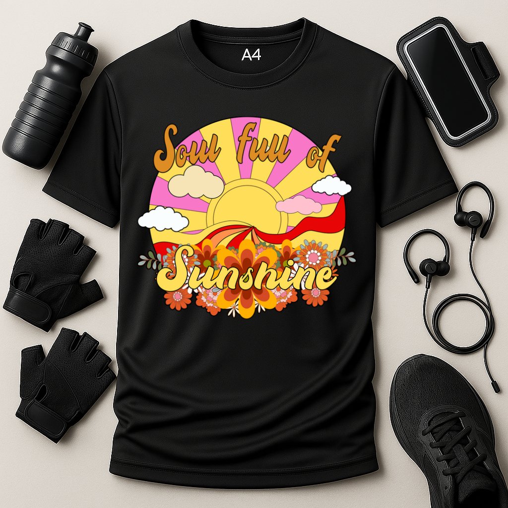 Soul Full Of Sunshine Retro Vintage Cooling Performance Crew T-Shirt