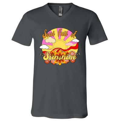 Soul Full Of Sunshine Retro Vintage V-Neck T-Shirt