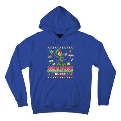 Santas Favorite Operating Room Nurse Dabbing Elf Christmas Funny Gift Tall Hoodie