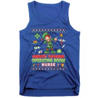 Santas Favorite Operating Room Nurse Dabbing Elf Christmas Funny Gift Tank Top