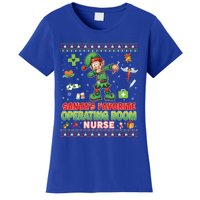 Santas Favorite Operating Room Nurse Dabbing Elf Christmas Funny Gift Women's T-Shirt