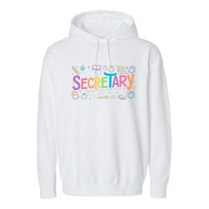 School Front Office Staff IM That Secretary They Told You Garment-Dyed Fleece Hoodie