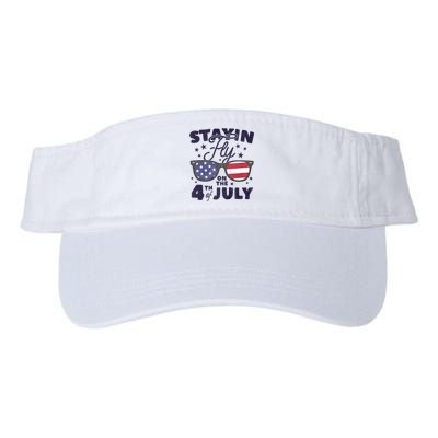 Staying Fly On The 4th Of July Sunglasses Patriotic Valucap Bio-Washed Visor