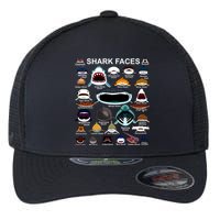 Shark Faces Of All Kinds Flexfit Unipanel Trucker Cap