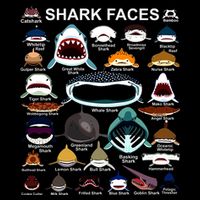 Shark Faces Of All Kinds Impact Tech Backpack