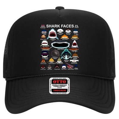 Shark Faces Of All Kinds Trucker Hat