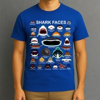 Shark Faces Of All Kinds T-Shirt