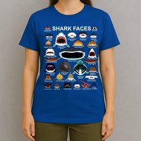 Shark Faces Of All Kinds T-Shirt