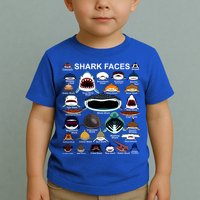 Shark Faces Of All Kinds Toddler T-Shirt