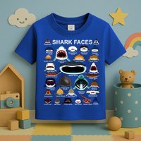 Shark Faces Of All Kinds Toddler T-Shirt