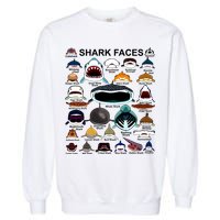Shark Faces Of All Kinds Garment-Dyed Sweatshirt
