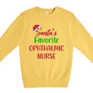 Santas Favorite Ophthalmic Nurse Funny Christmas Cute Gift Premium Crewneck Sweatshirt