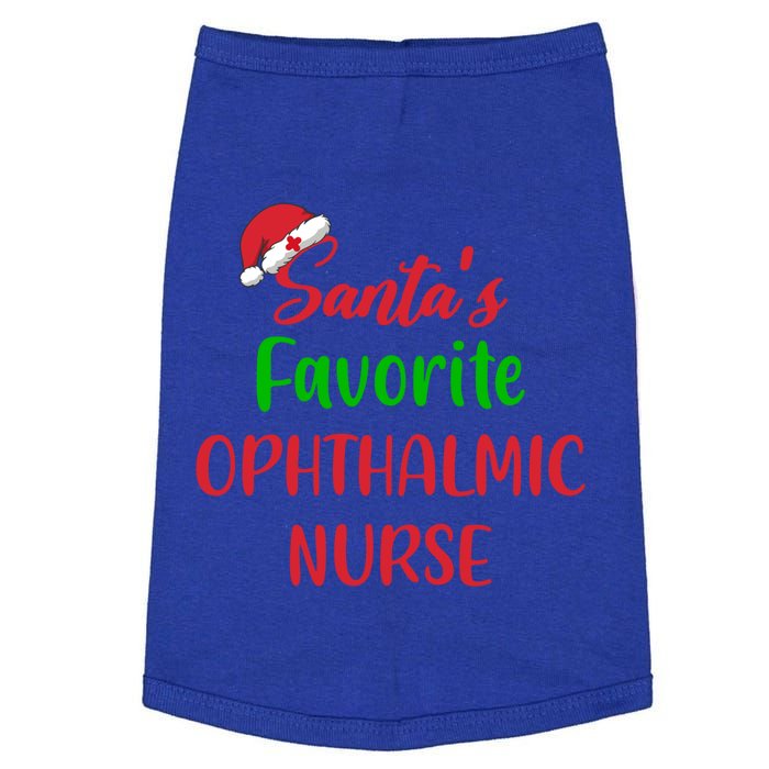 Santas Favorite Ophthalmic Nurse Funny Christmas Cute Gift Doggie Tank