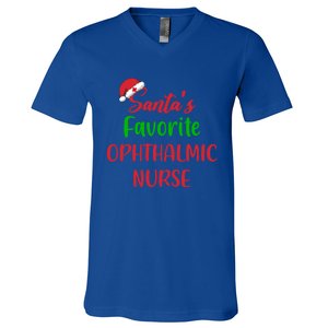 Santas Favorite Ophthalmic Nurse Funny Christmas Cute Gift V-Neck T-Shirt