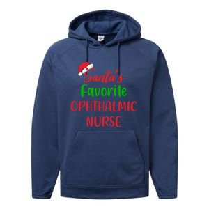 Santas Favorite Ophthalmic Nurse Funny Christmas Cute Gift Performance Fleece Hoodie