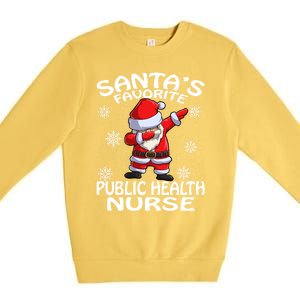 Santas Favorite Public Health Nurse Christmas Cute Gift Premium Crewneck Sweatshirt