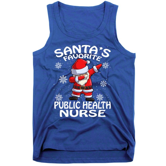 Santas Favorite Public Health Nurse Christmas Cute Gift Tank Top