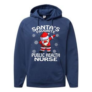 Santas Favorite Public Health Nurse Christmas Cute Gift Performance Fleece Hoodie