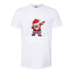 Santas Favorite Public Health Nurse Christmas Cute Gift Softstyle CVC T-Shirt