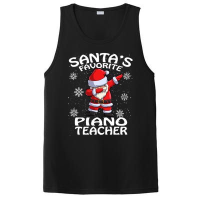 SantaS Favorite Piano Teacher Christmas Great Gift PosiCharge Competitor Tank