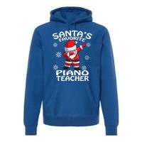 SantaS Favorite Piano Teacher Christmas Great Gift Premium Hoodie