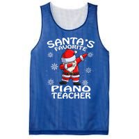 SantaS Favorite Piano Teacher Christmas Great Gift Mesh Reversible Basketball Jersey Tank