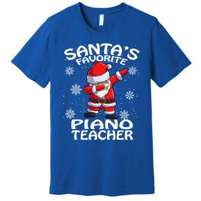 SantaS Favorite Piano Teacher Christmas Great Gift Premium T-Shirt