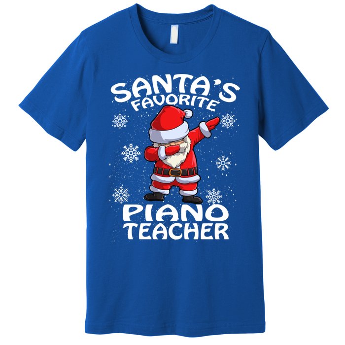 SantaS Favorite Piano Teacher Christmas Great Gift Premium T-Shirt