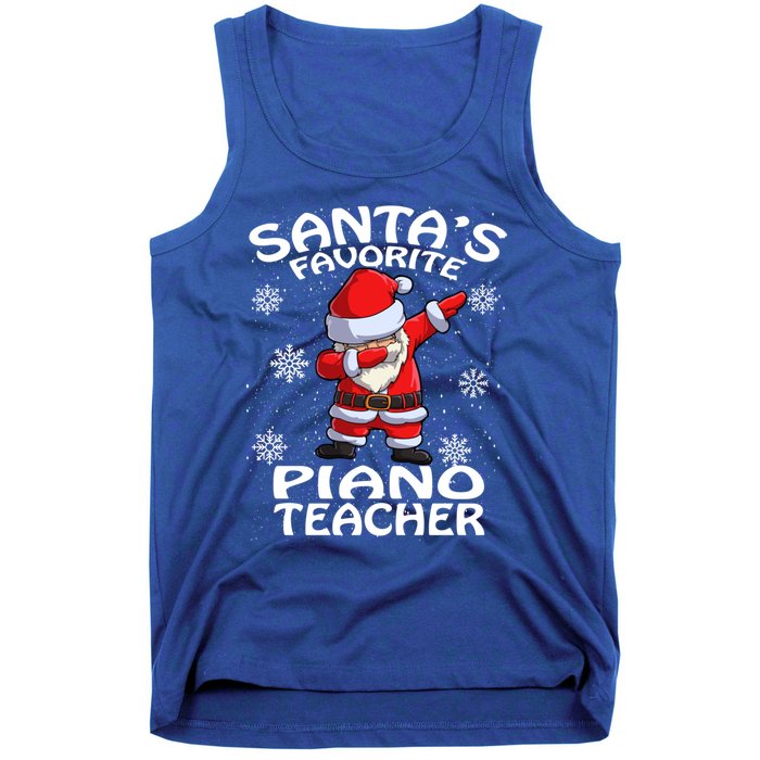 SantaS Favorite Piano Teacher Christmas Great Gift Tank Top