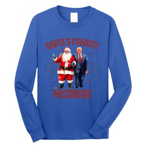 SantaS Favorite President Christmas Trump Xmas Long Sleeve Shirt