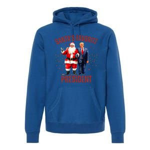 SantaS Favorite President Christmas Trump Xmas Premium Hoodie