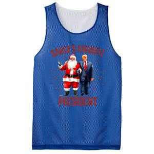 SantaS Favorite President Christmas Trump Xmas Mesh Reversible Basketball Jersey Tank