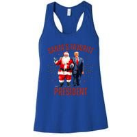 SantaS Favorite President Christmas Trump Xmas Women's Racerback Tank