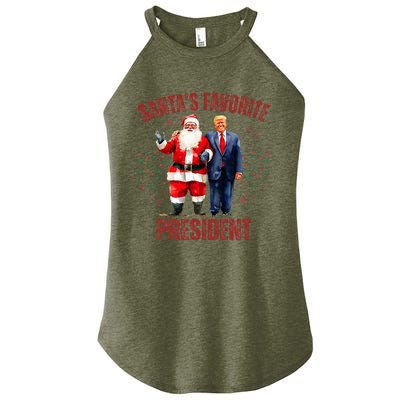 SantaS Favorite President Christmas Trump Xmas Women's Perfect Tri Rocker Tank