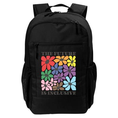 Subtle Floral Pride The Future Is Inclusive Daily Commute Backpack