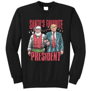 Santas Favorite President Trump 2024 Tall Sweatshirt