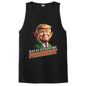 SantaS Favorite President Donald Trump Elf Christmas Maga PosiCharge Competitor Tank