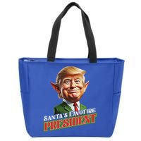 SantaS Favorite President Donald Trump Elf Christmas Maga Zip Tote Bag