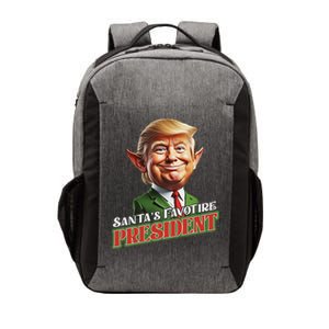 SantaS Favorite President Donald Trump Elf Christmas Maga Vector Backpack