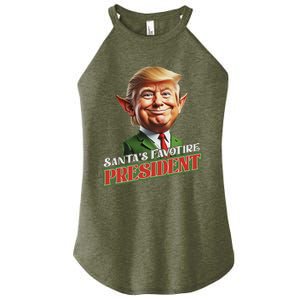 SantaS Favorite President Donald Trump Elf Christmas Maga Women's Perfect Tri Rocker Tank