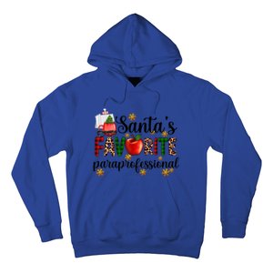 SantaS Favorite Para Christmas Paraprofessional Teacher Gift Hoodie