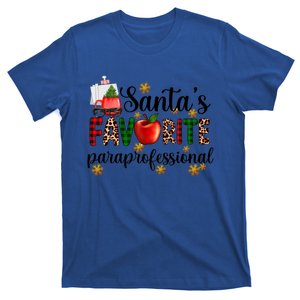 SantaS Favorite Para Christmas Paraprofessional Teacher Gift T-Shirt