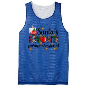 SantaS Favorite Para Christmas Paraprofessional Teacher Gift Mesh Reversible Basketball Jersey Tank