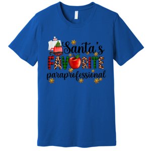 SantaS Favorite Para Christmas Paraprofessional Teacher Gift Premium T-Shirt