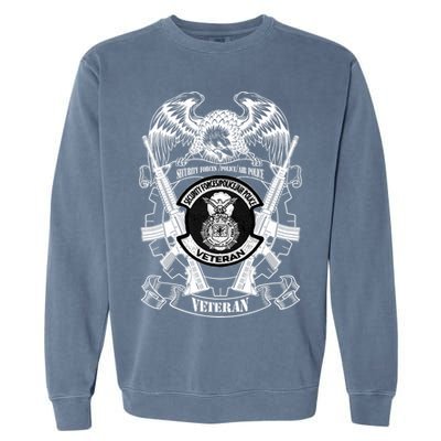 Security Forces Police Air Police Veteran Garment-Dyed Sweatshirt
