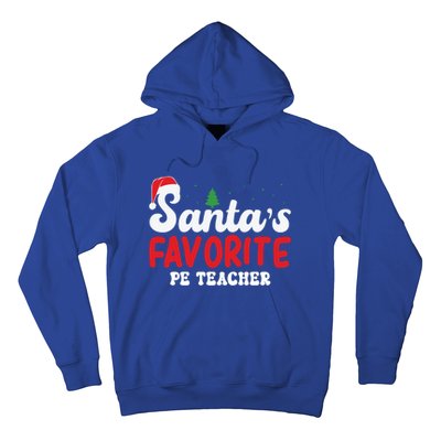 SantaS Favorite Pe Teacher Christmas Pajamas Gift Hoodie