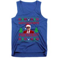 SantaS Favorite President Funny President Trump Ugly Gift Tank Top