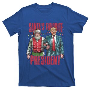 SantaS Favorite President Funny Trump Christmas Lights Xmas Funny Gift T-Shirt