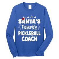 SantaS Favorite Pickleball Coach Funny Christmas Matching Gift Long Sleeve Shirt