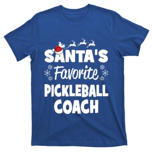 SantaS Favorite Pickleball Coach Funny Christmas Matching Gift T-Shirt